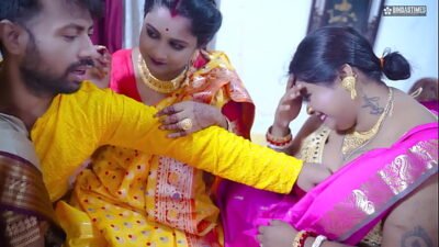 Desi Horny Indian Three Bhabhi wants to get Fucked By Their Dewar like a Bhabhi’s Groupsex Party ( Hindi Audio )